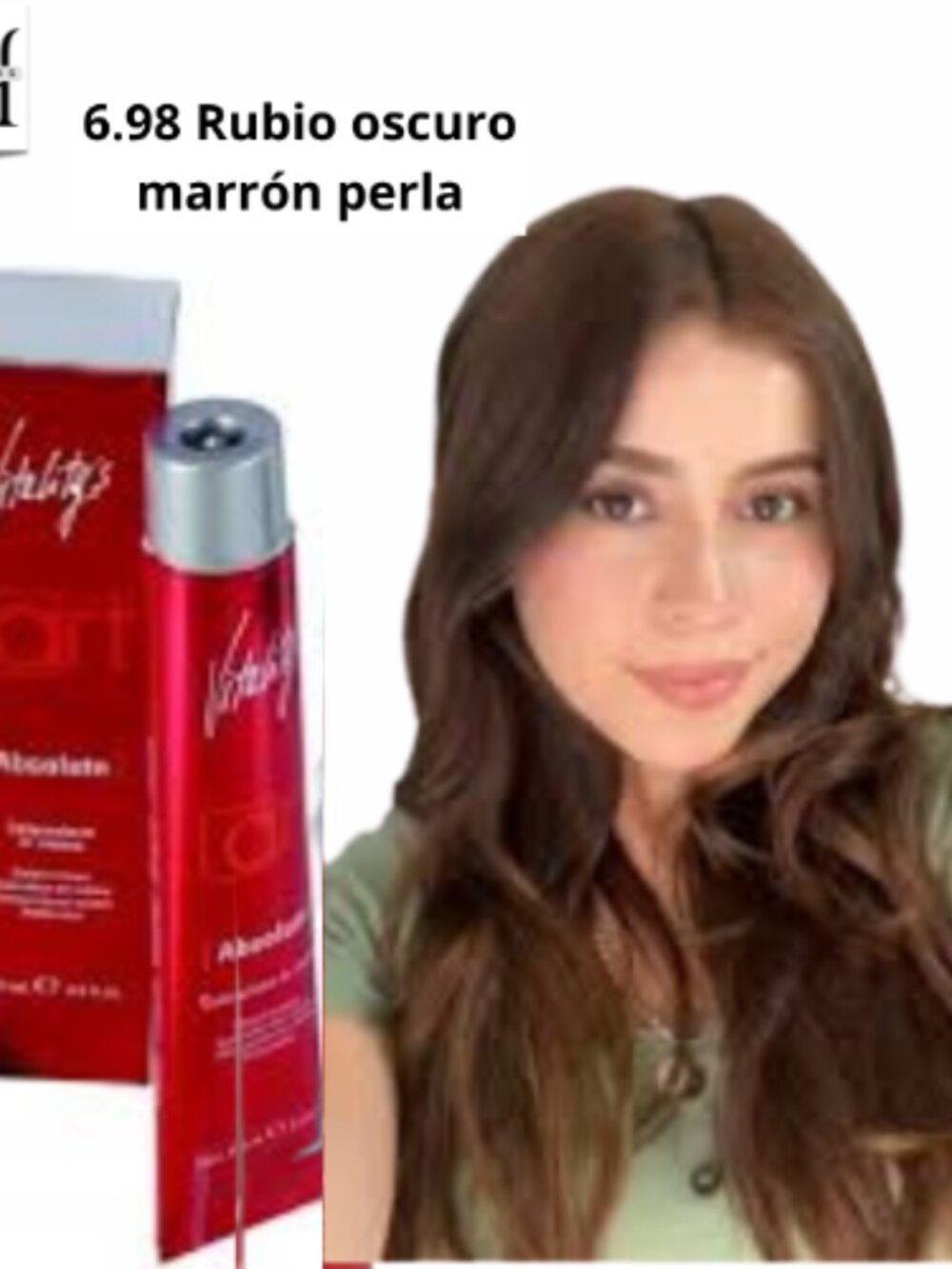 Tinte Vitality's 6.98 Rubio oscuro marrón perla colores para cabellos 100 ml